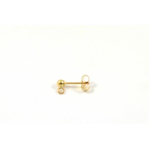 PIN OREILLE 3MM GOLD-FILLED